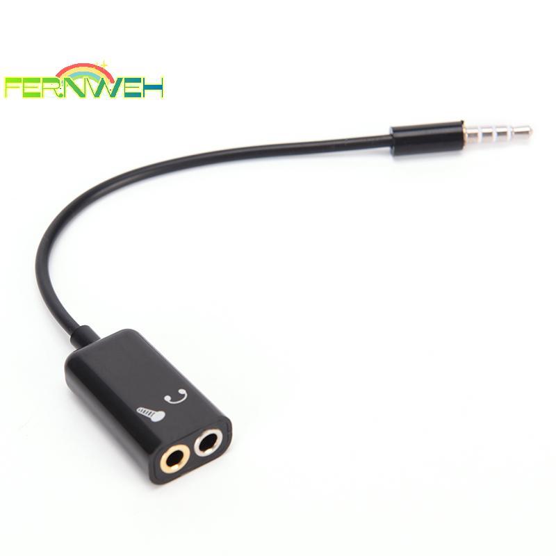 [Fernweh] Bộ chuyển đổi cáp chuyển đổi cáp Mic Audio ja sang tai nghe Micrô Y Splitter [MỚI]