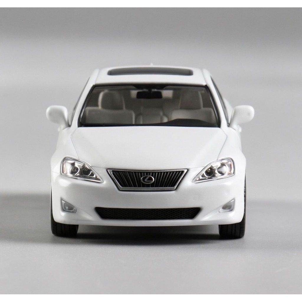 Mytopshop JKM 1: 64 Trắng IS350 Sedan Mẫu Thể Thao Diecast Kim Loại Màn Hình Xe Mới