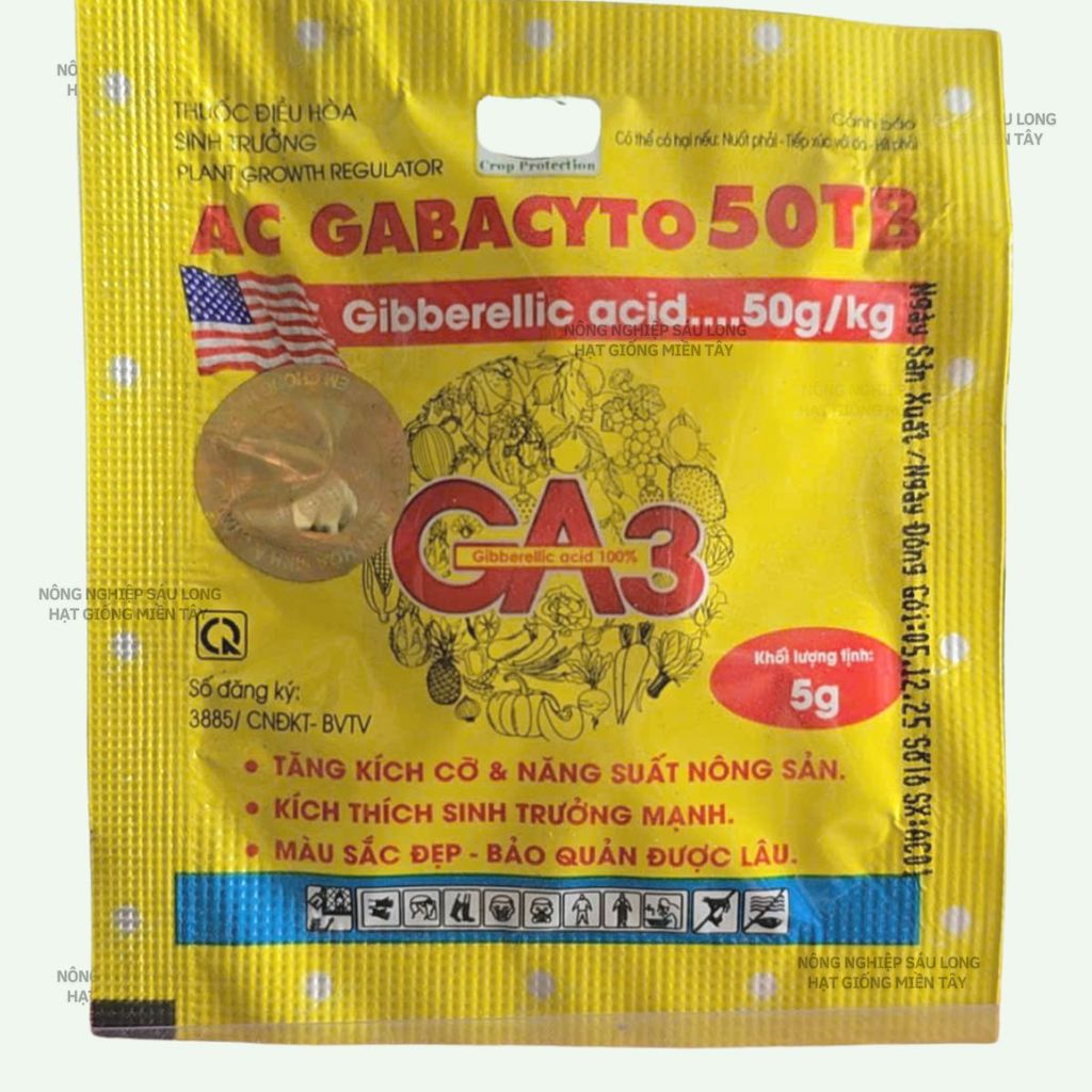 Thuốc K.ích Thích Sinh Trưởng Sinh Học Gibberellic Acid GA3 200TB Thái (viên)