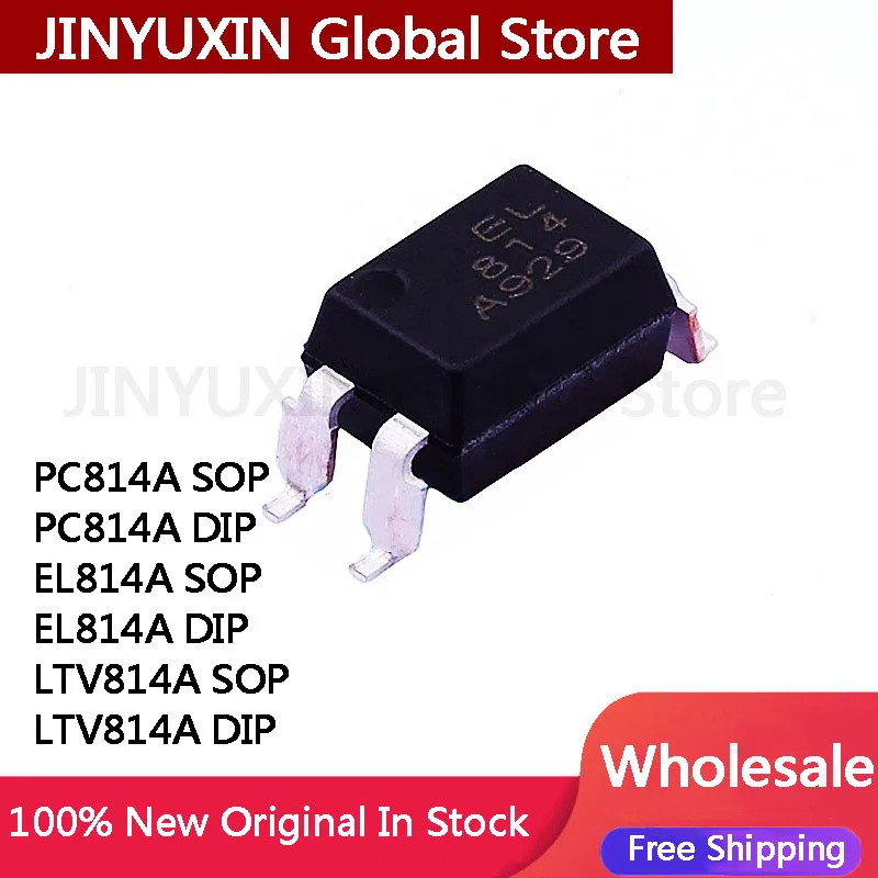 5 chiếc PC814A PC814 EL814A EL814 LTV814 B-C-D Chip nhập khẩu SOP Chèn trực tiếp DIP Optocoupler IC 