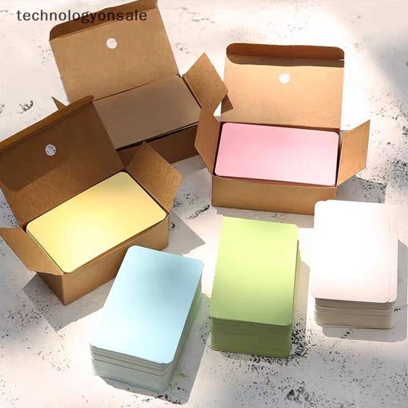 [Tech] 100 Cái / hộp Thẻ Giấy nk Thẻ Kinh Doanh Tin Nhắn Cảm Ơn Thẻ Viết Nhãn Đánh Dấu Trang Thẻ Học
