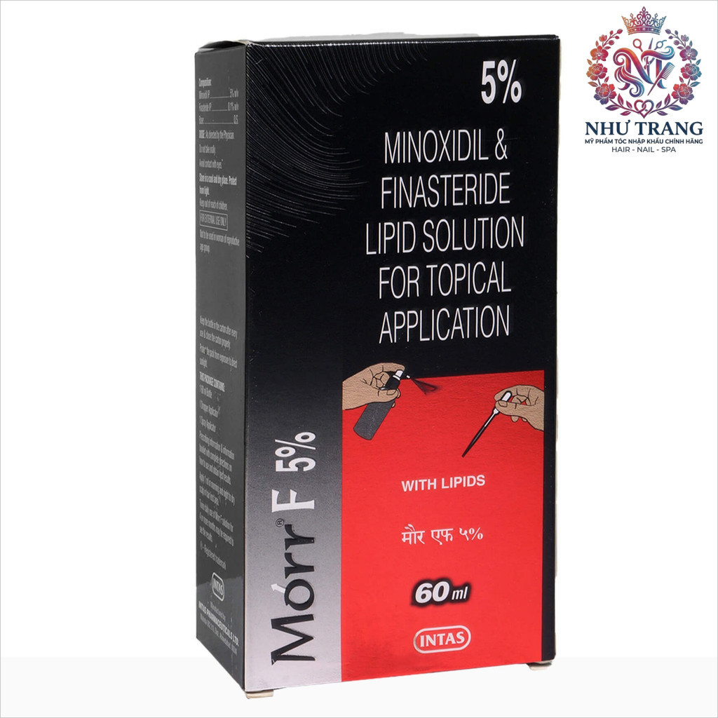 ( Ấn Độ ) Tinh chất mọc râu, mọc tóc cao cấp Mi-no-xi-dil Solution Morr F 5% F5 60ml ( New 2026 ) .N
