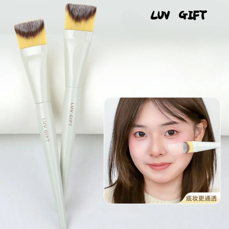 ZHEN ❗⭐LUV GIFT Foundation Brush Traceless Flat Head Makeup Brush Powder-Free Soft Soft Skin-Friendl