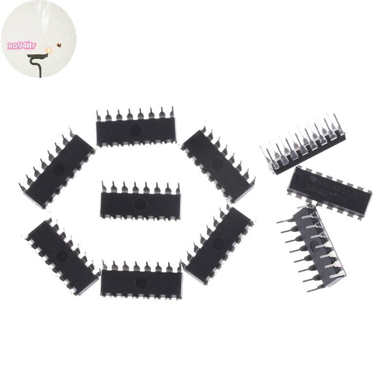XOITR 10 Chiếc CD4017BE 4017 CD4017 Bộ Chia Thập Kỷ IC PH
