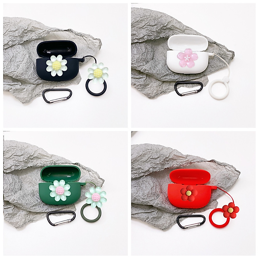 Ốp Hoa Cho Baseus Bass BC1 Lite / E11 / E10 M3 E13 E9 / AirGo AS01 / AirGo 1 Ring Case Vỏ Tai Nghe S