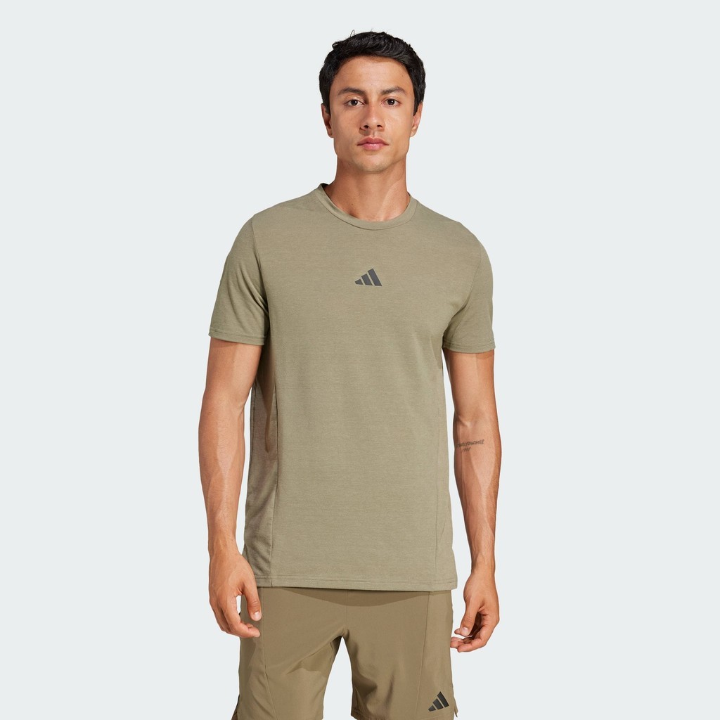 adidas Gym & Training Áo Thun Tập Luyện Designed for Training Nam màu xanh lá JI8123