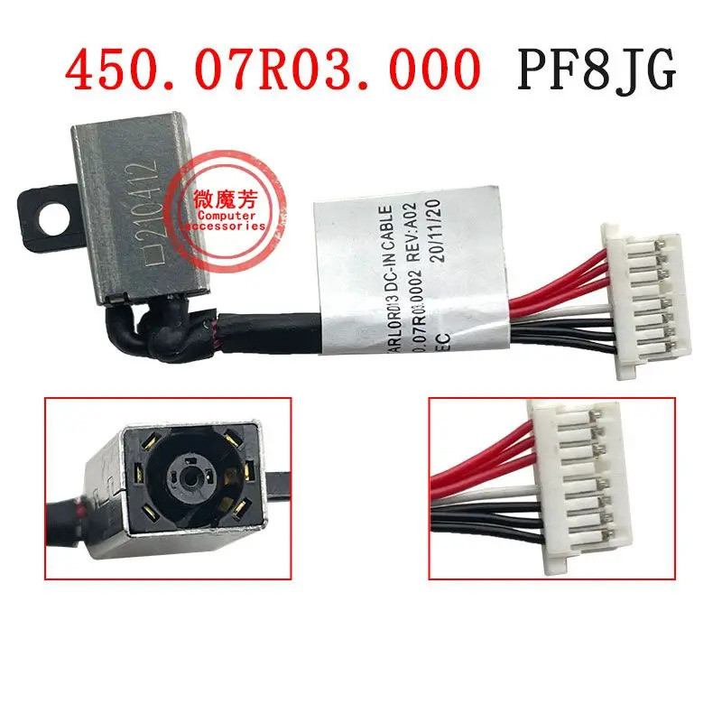 INotebook Jack Nguồn Cho DELL Inspiron 3148 3153 3158 5368 5378 5379 Laptop DC Cắm Adapter 0JDX1R / 