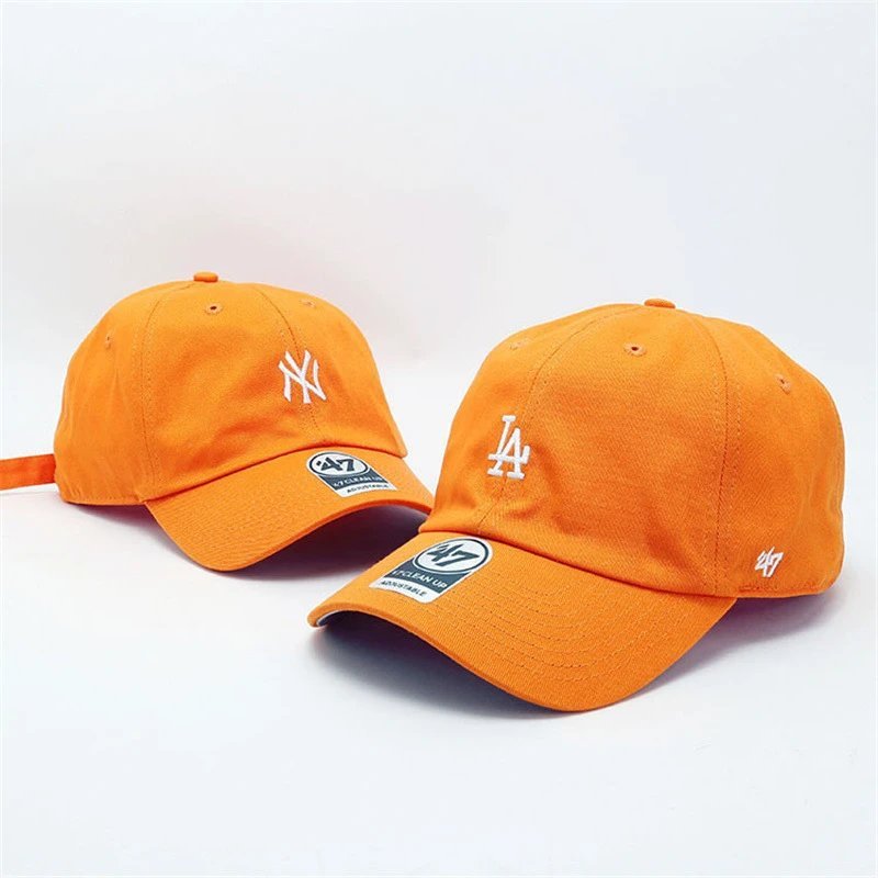 Real Shot One to One MLB Mũ sang trọng 47brand Áo mềm thêu phong cách mới Logo LA Mũ bóng chày ️ Bản