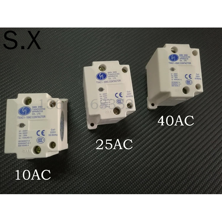 HY Single-Class AC Contactor TXAC1-10 25 40AC Máy ép phun Rơle thể rắn AC220V