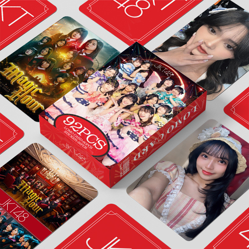 92 Miếng Indonesia Nhóm Cô Gái JKT48 Hàng Hóa Thẻ Ảnh Tự In Thẻ Ảnh Dán Hình Ngôi Sao Thẻ Phước Lành