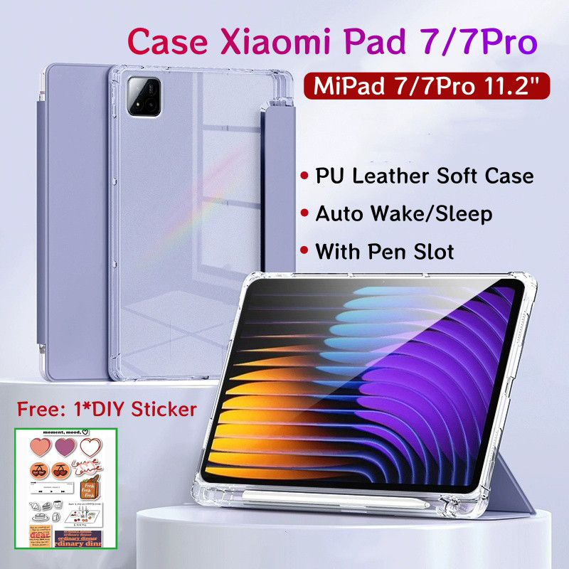 Ốp điện thoại Xiaomi Pad 7 Pro 11.2 inch có khe cắm bút Vỏ bảo vệ từ tính cho Xiaomi MiPad 7 / 7Pro 