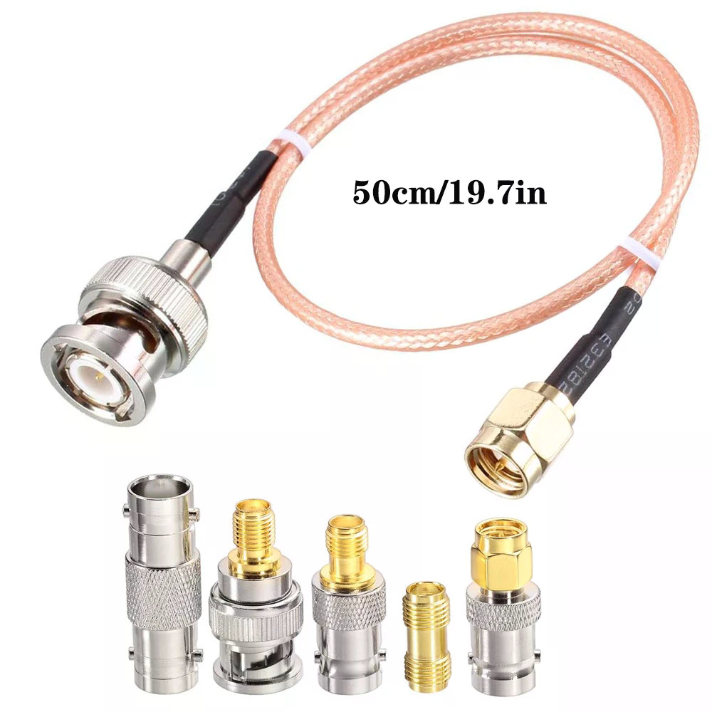 Cáp SMA Nam Sang BNC Nam Với 5 Bộ Chuyển Đổi Coax RF Cáp SMA Sang BNC Bộ Cáp BNC Sang BNC Cho Các Ứn