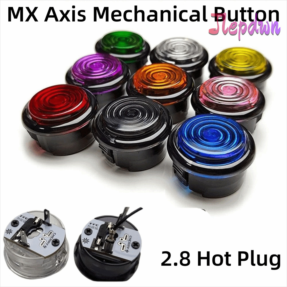 Nút Arcade JEDWN ST-M4, Nút Arcade HITBOX cơ khí cắm nóng 2,8mm tương thích Trục MX, Nút điều khiển 