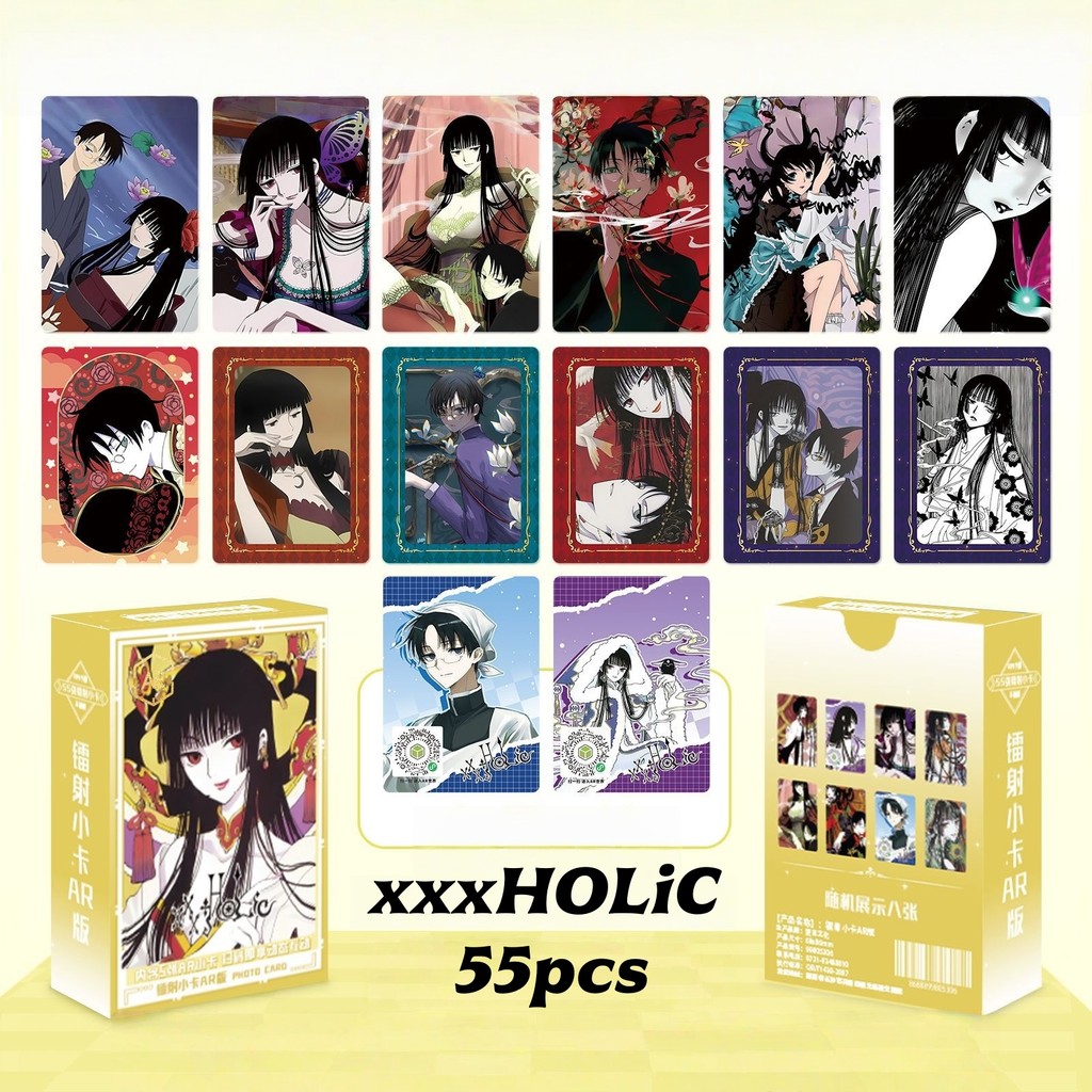 Bộ 50-55 Manga Manhwa xxxHOLiC Aikatsu Stars Slay The Gods Laser Holographic Lomo Cards Fights Break