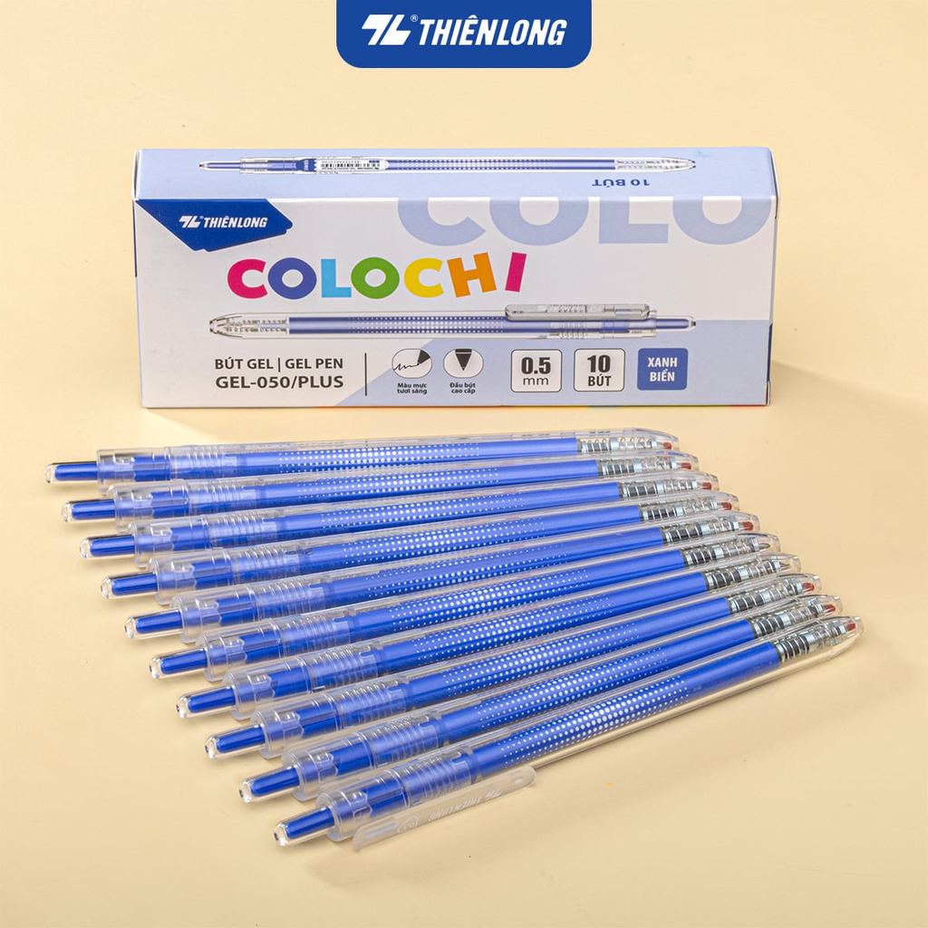 Combo 5/10/20 Bút gel Colochi Thiên Long Gel-050/PLUS