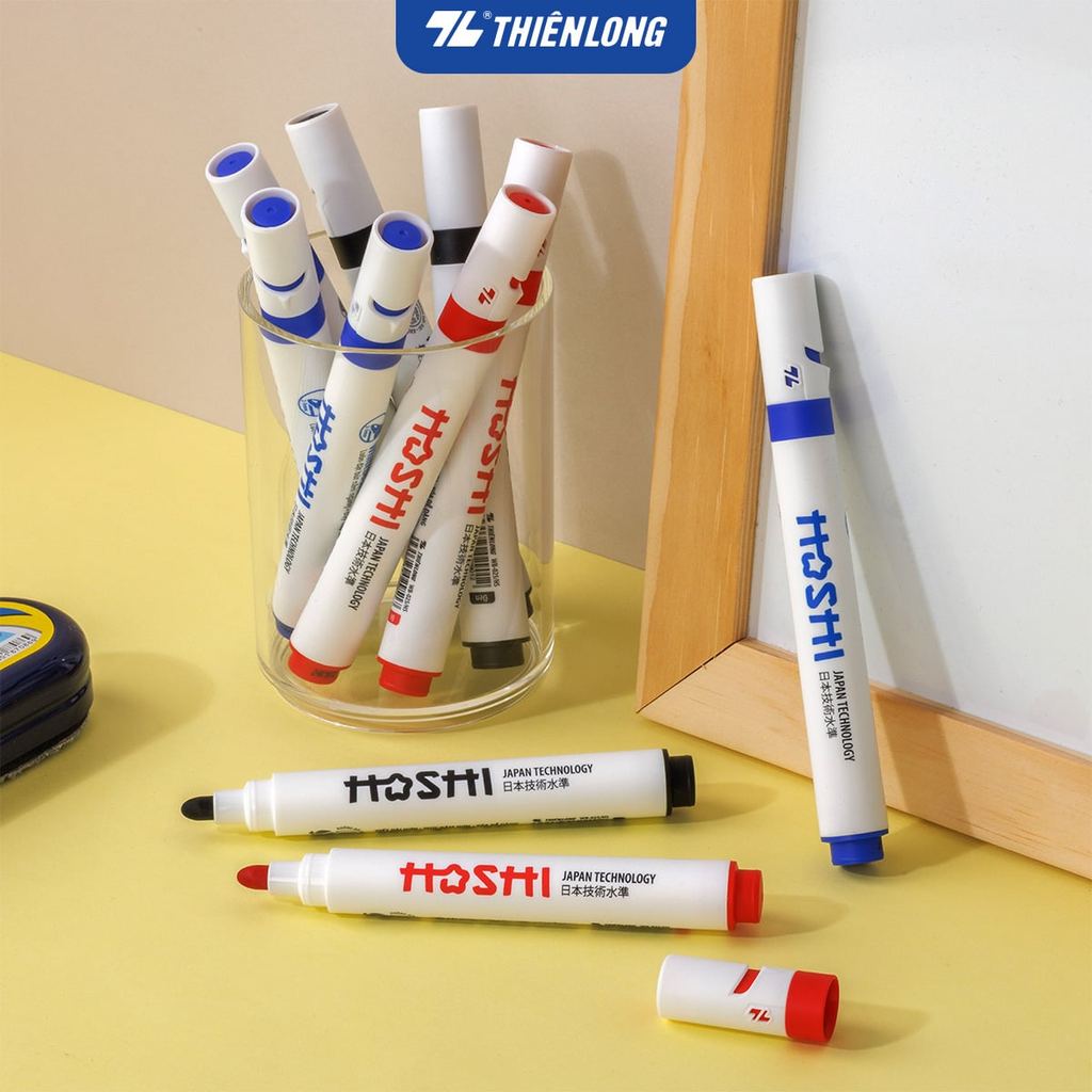 Combo 5/10 Bút lông bảng Hoshi Thiên Long WB-025/HS - Công nghệ Nhật Bản