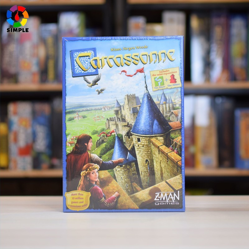 [NEW]Carcassonne Board Game Bộ Thẻ Bài Trò Chơi Phiêu Lưu Thú Vị Cho 2-5 Người Vui Nhộn