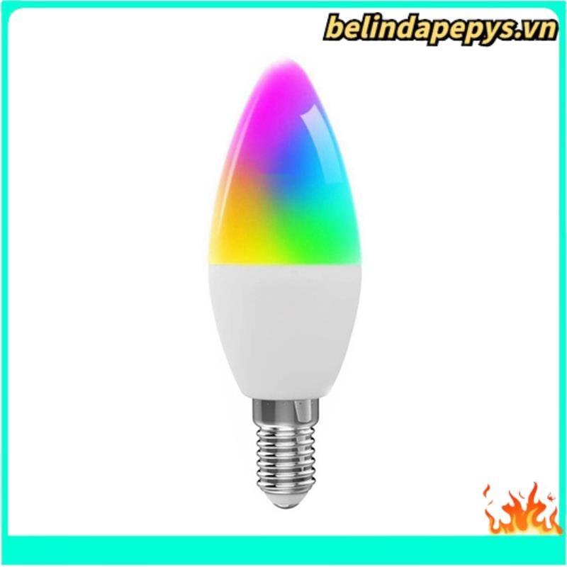 Bóng đèn thông minh Tuya E14 Bóng đèn nến xoắn ốc năm chiều có thể điều chỉnh độ sáng Bóng đèn WiFi 