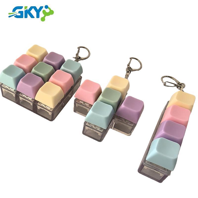 GKY Bộ Test Switch Bàn Phím Cơ 1/4/5/9 Phím, Móc Khóa Fidget, Nút Keycap, Đồ Chơi Ngón Tay, Bàn Phím