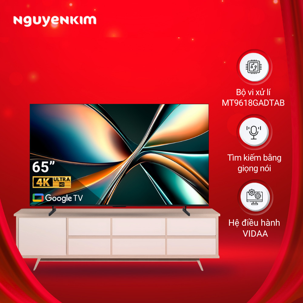 Smart Tivi Mini-LED Hisense 4K 65 inch 65U6Q