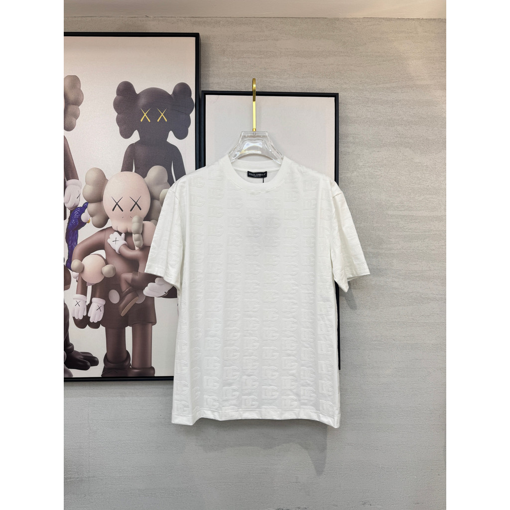 Dolce & Gabbana Dolce & Gabbana Dolce & Gabbana Áo thun ngắn tay mùa hè cỡ lớn Phong cách cổ điển Áo