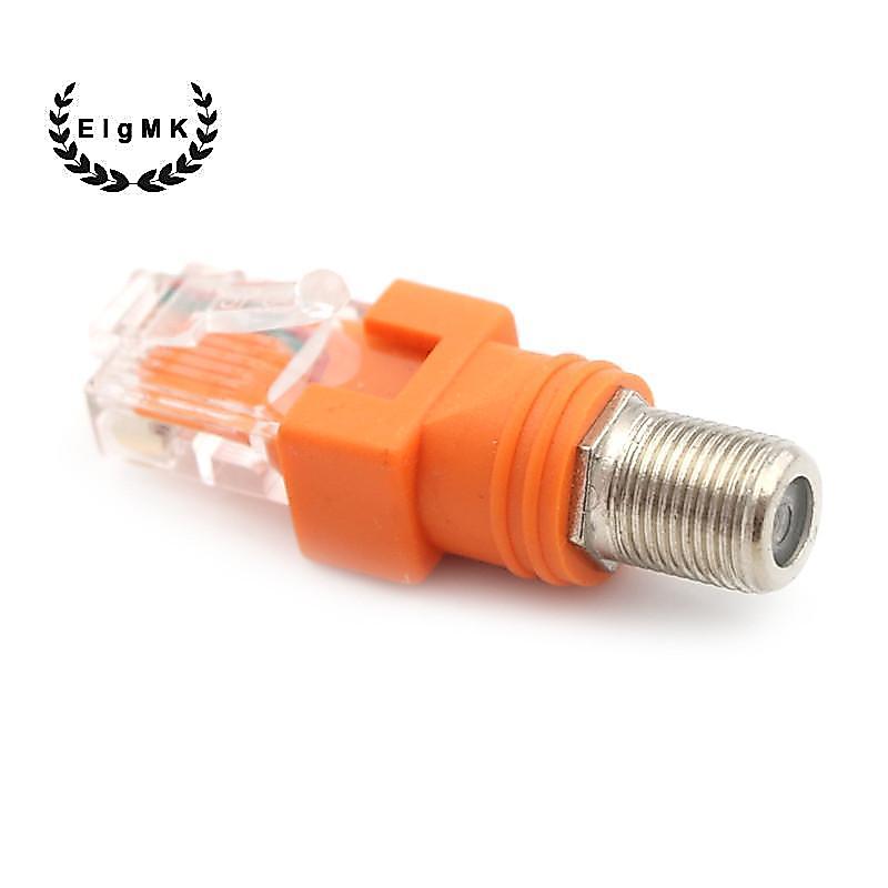 [ElgMK] Bộ chuyển đổi khớp nối thùng đồng trục F Female sang RJ45 Male RJ45 sang RF Connector [MỚI]