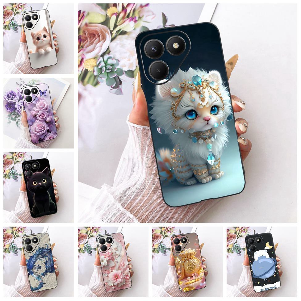 Vỏ Cho Tecno Pova 7 4G Ốp điện thoại LJ6 Thẩm Mỹ Hoạt Hình Dễ Thương Thời Trang Bướm Ngộ nghĩnh Sơn 