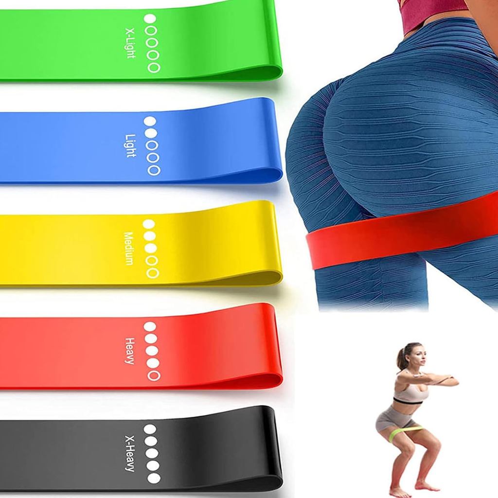 2 Gói 10 Pounds và 15 Pounds Chân và Dây kháng hông, Nhẫn thể thao bằng vải, Yoga, Pilates, Phục hồi