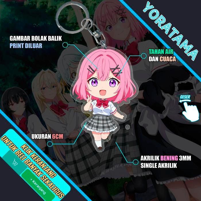 Gantungan Kunci Watanare Renako Ajisai Kaho Mai, Keychain Anime Lucu - Renako