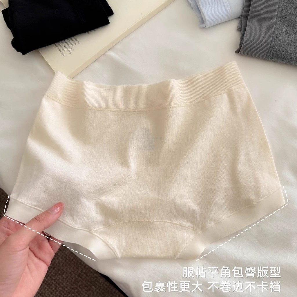 Mông Boxer Nhỏ ~ 7A Tập Tin Kháng Khuẩn Boxer Quần Đùi Nữ Boxer Quần Đùi Nữ Cotton Nguyên Chất Bé Gá