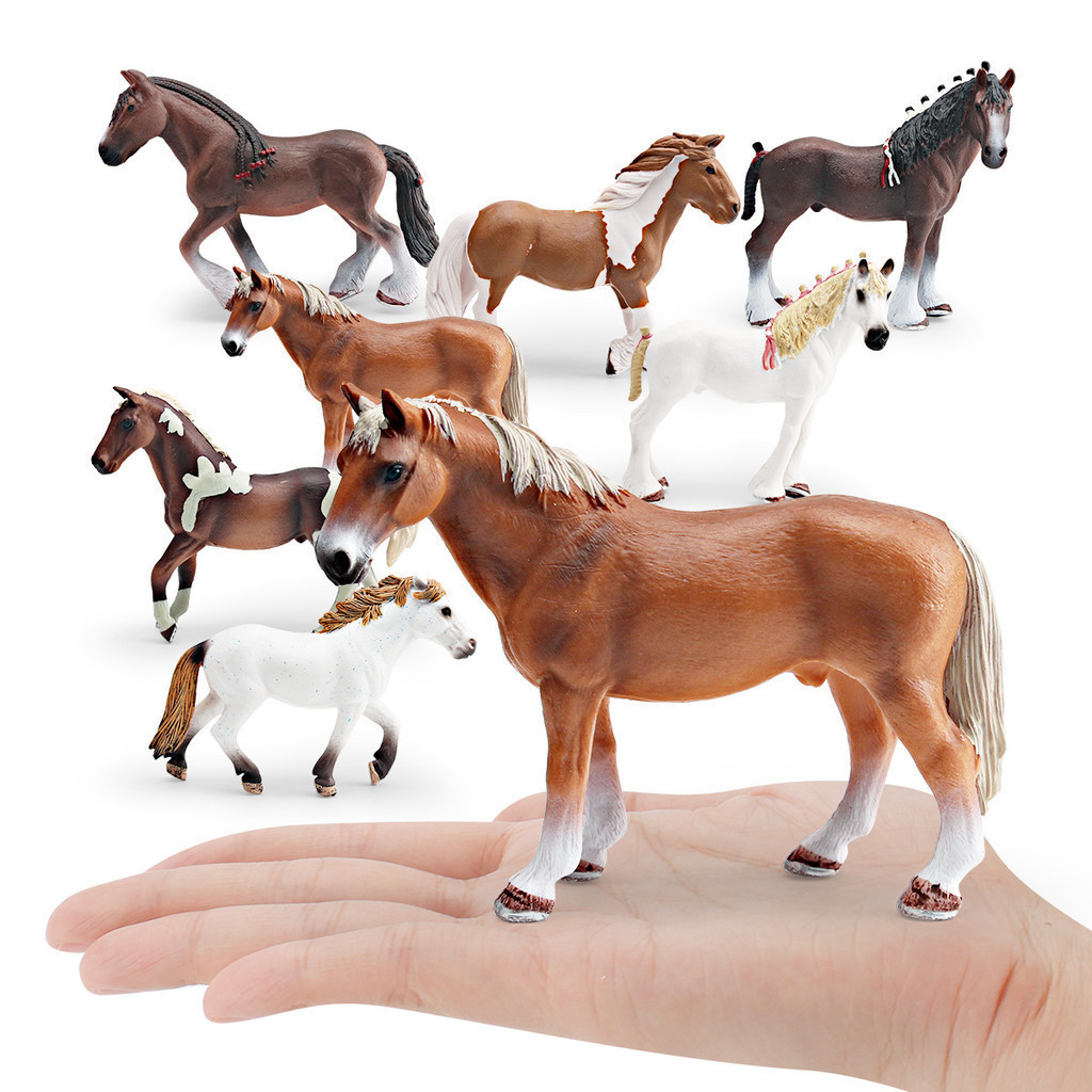 Trẻ Em Nhận Thức Mô Phỏng Trekner Stallion Mare Clydesdale Mare Stallion Mô Hình Ngựa Hình
