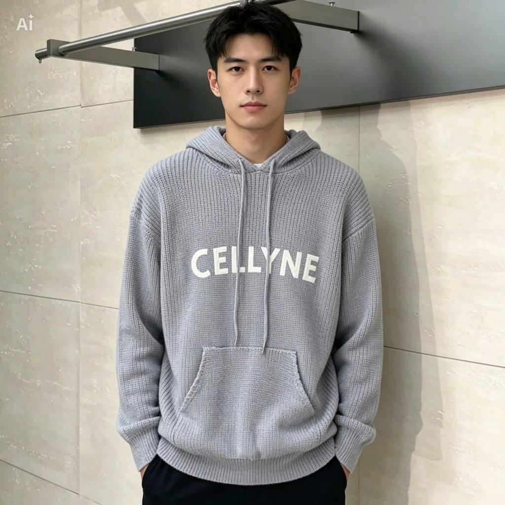 Áo Hoodie CEL LYNE KCloset Áo Len Dày Dặn Dáng Rộng Nam Nữ