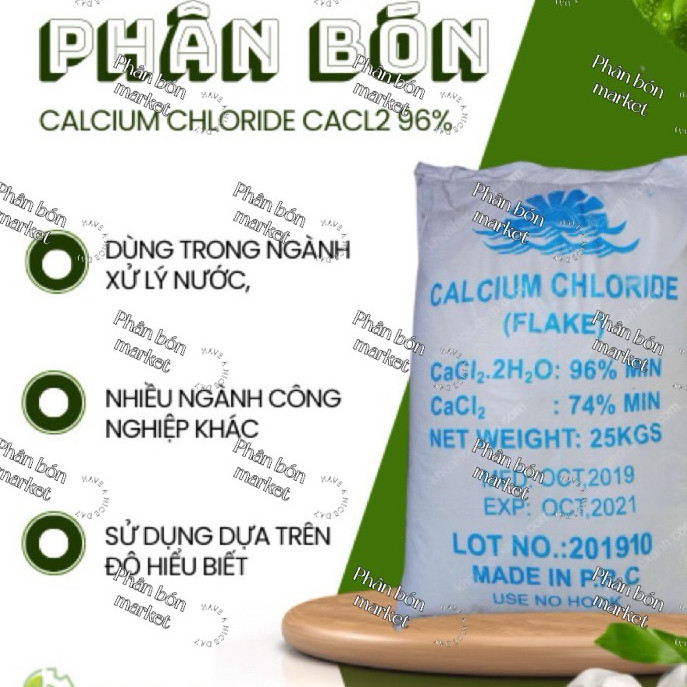Sale Phân khoáng Calcium Chloride CaCl2 96%