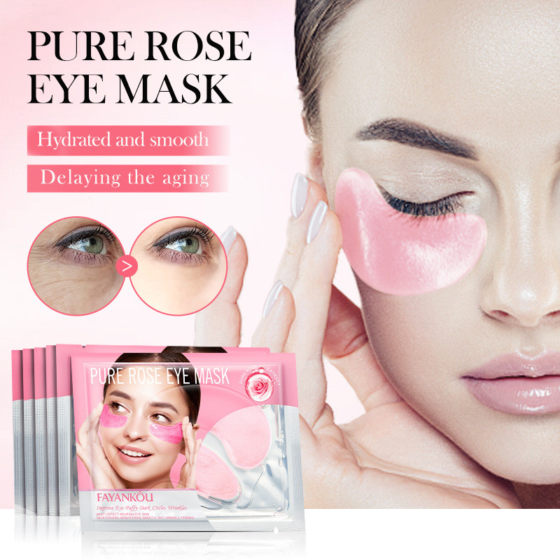 [Hàng có sẵn] Mặt nạ mắt All English Eye Mask FANYANKOU Rose Multi-Effect Eye Mask và Plant Essence 