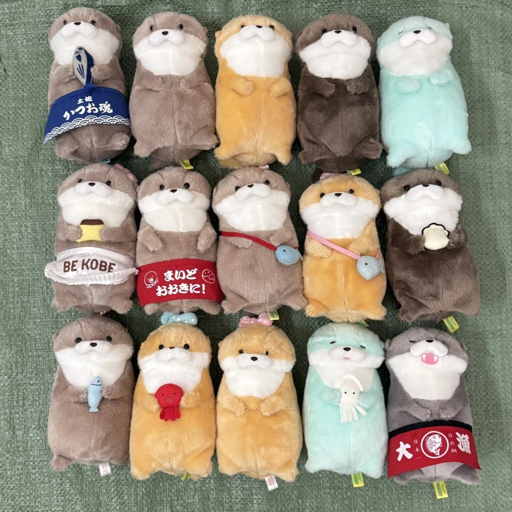 Nhật Bản Đơn AMUSE Biển Otter Đồ Trang Trí Búp Bê Sang Trọng Búp Bê Giữ Cá Otter Giữ Bạch Tuộc Tạp D