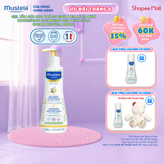 Gel tắm cho trẻ sơ sinh & em bé da khô nourishing cleansing gel with cold cream mustela 300ml
