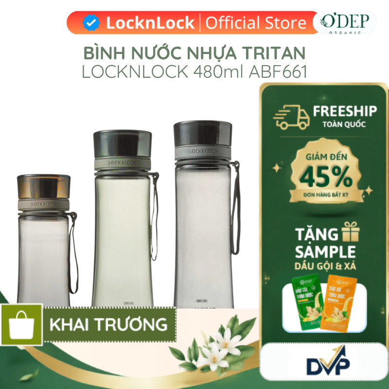 Bình nước nhựa LocknLock Tritan Spout Line  480ml Chính hãng ABF661   LOCKNLOCK - SHOP DVP