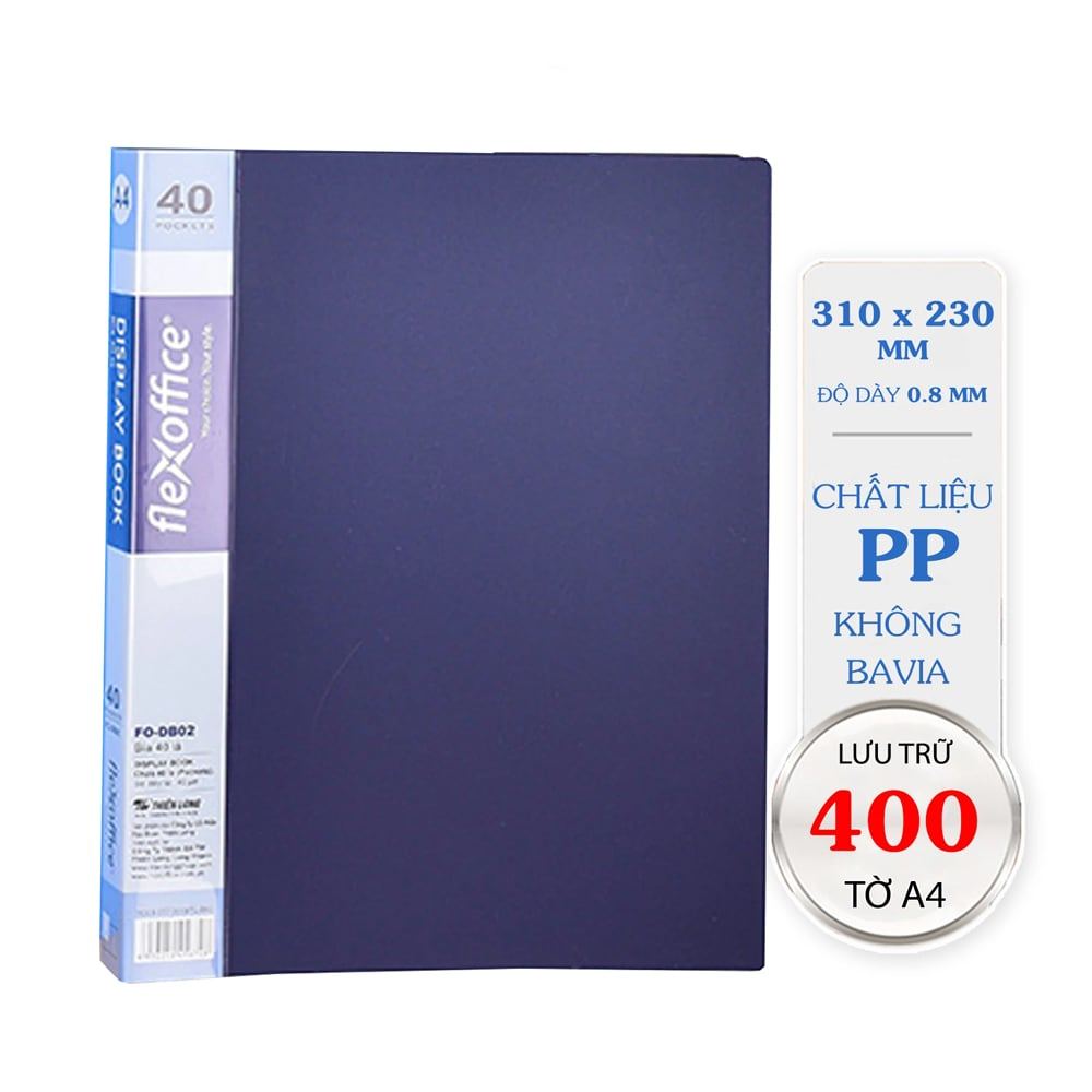 Bìa 40 lá A4 Flexoffice FO-DB02