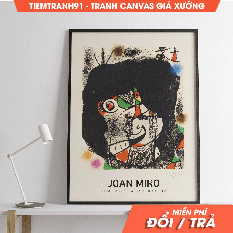 Tranh treo tường, Mid Century Joan Miro Revolutions of the 20th Century Poster, Abstract Art, Museum