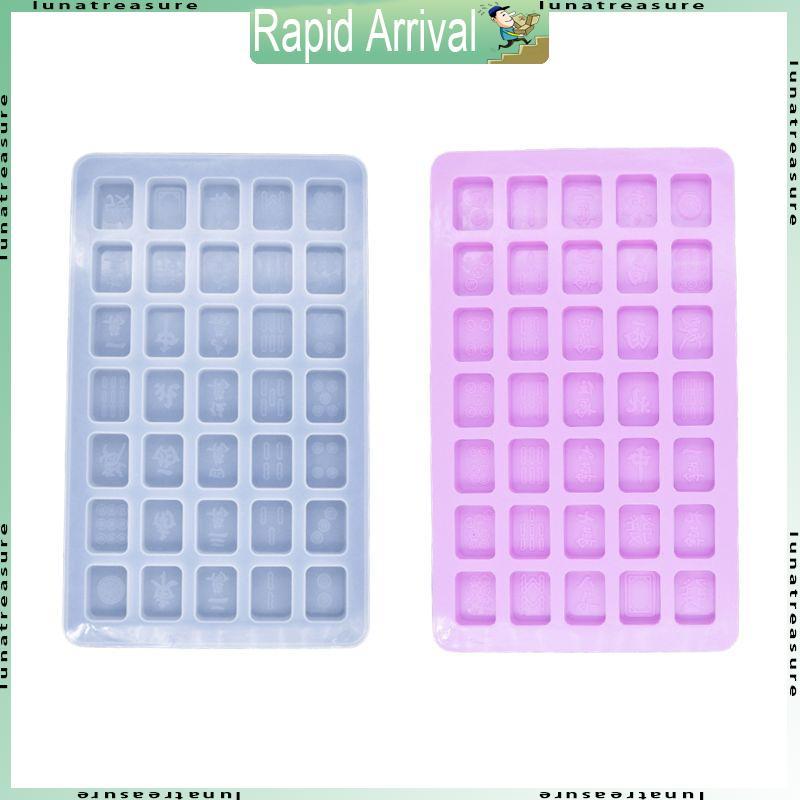 Lun Nhựa Epoxy Đúc Khuôn Nhựa Khuôn Silicon Cho DIY Craft Project Mahjong Game