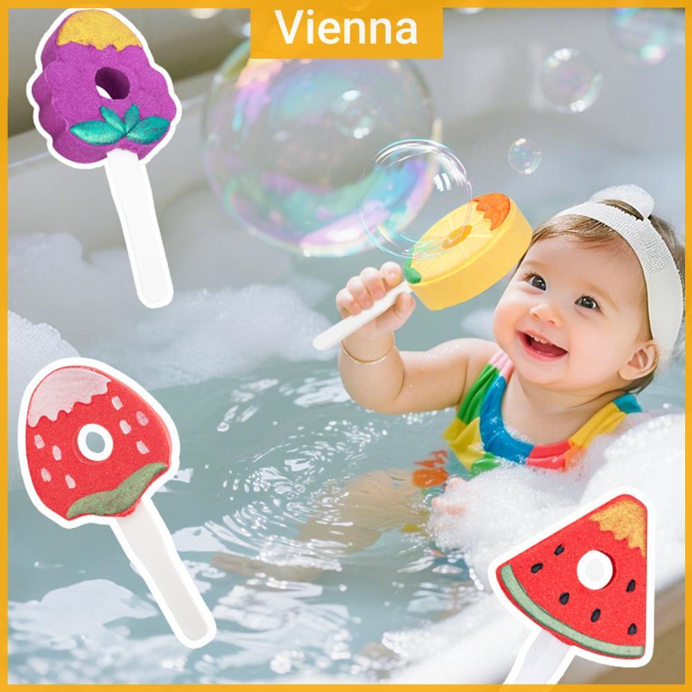 Dễ Thương Lollipop Fizzy Bong Bóng Trẻ Em Bóng Tắm Có Thể Thổi Bong Bóng Nhiều Màu Sắc Bong Bóng Tắm