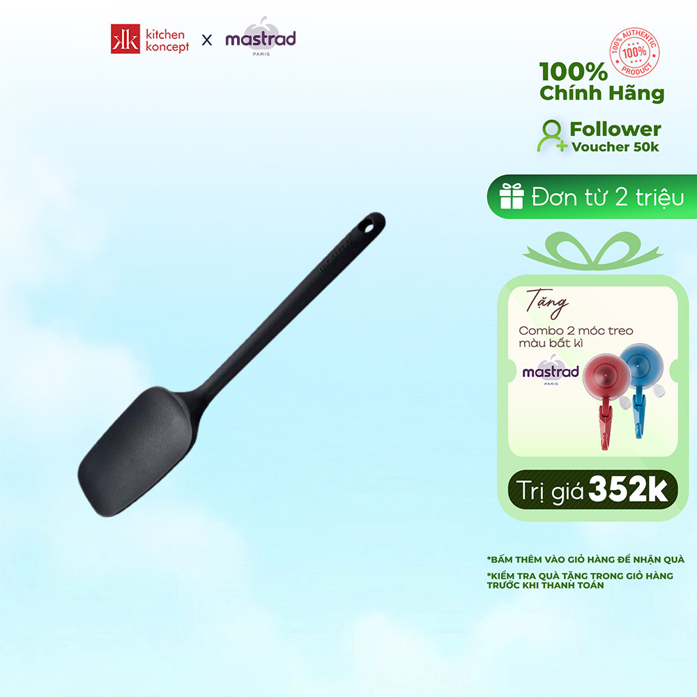 Muỗng Spatula Mastrad - Màu Đen