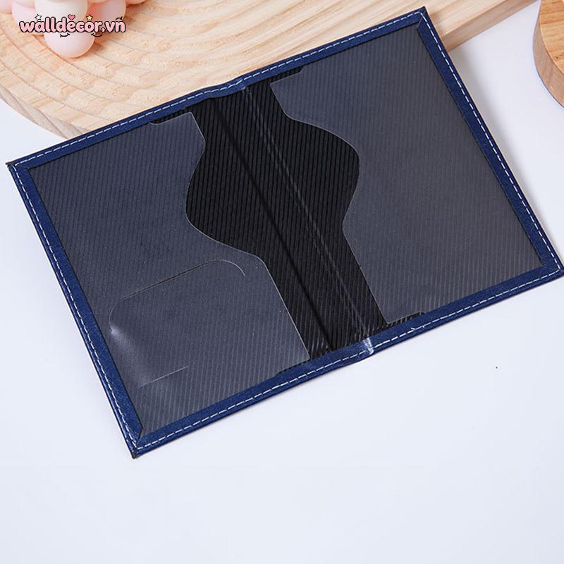 Wa Passport Holder Pu Leather Passport Book Travel Passport Holder Vỏ bảo vệ đa chức năng VN
