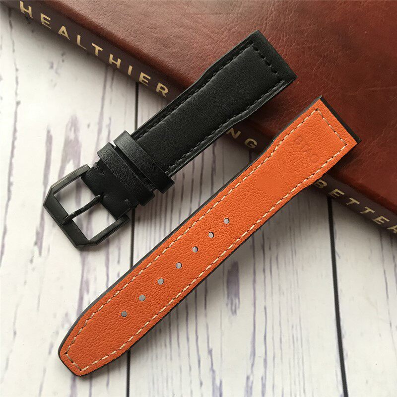 Thay thế cho IW Pilot Mark Hoàng tử nhỏ thứ mười tám IW327004/377714Dây đeo da bò chính hãng