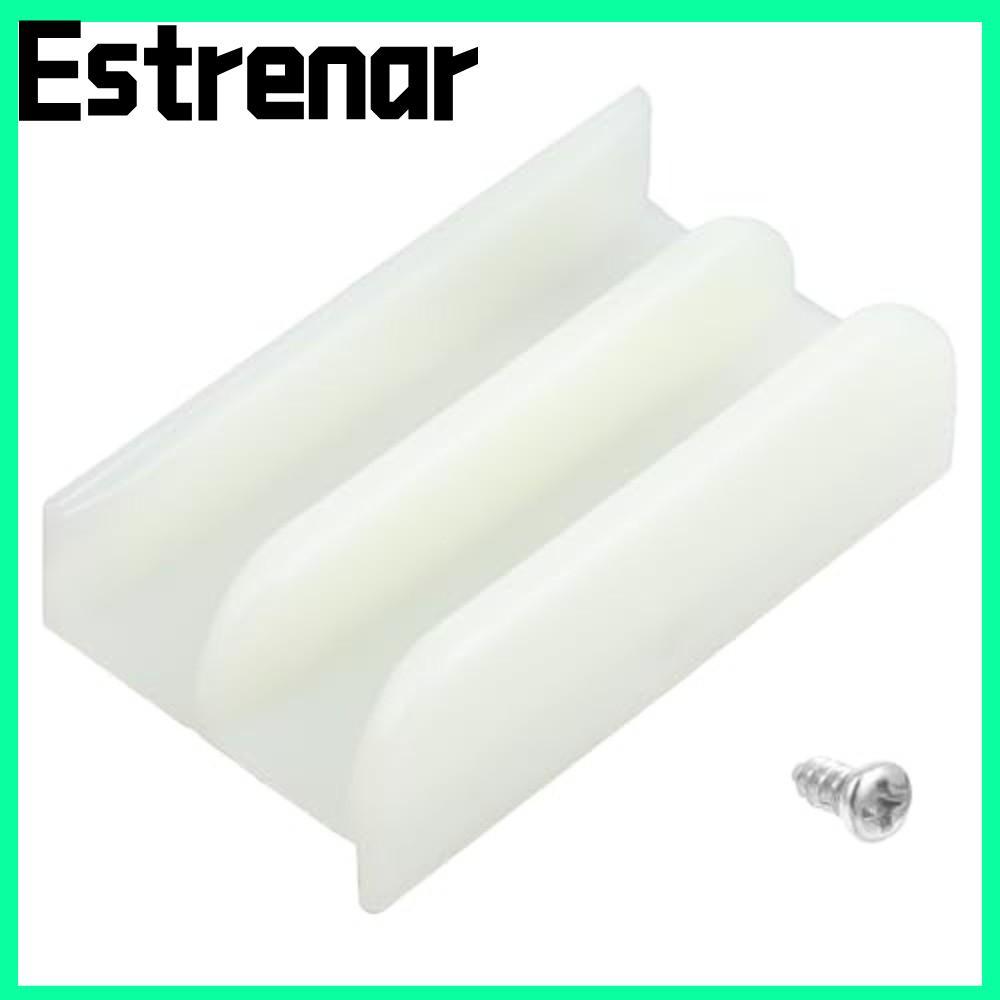 Đường ray nhựa ESTRENAR, Đường ray dưới cửa tắm trượt 1 / 2 inch bằng nhựa xây dựng M6219, Kính dày 