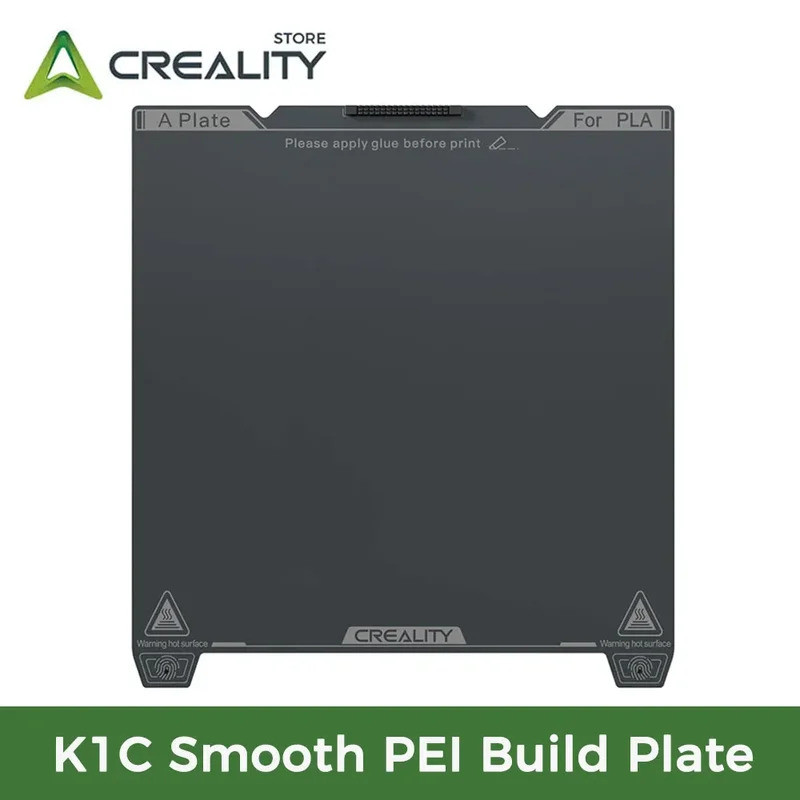 HB CREALITY K1C Smooth PEI Build Plate (Không có nhãn dán từ tính mềm) Độ bám dính tuyệt vời Độ bền 
