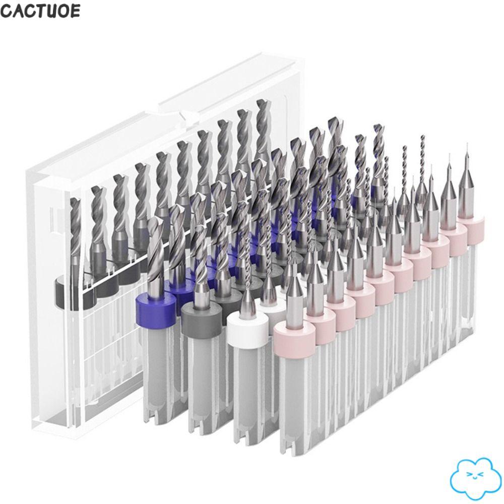 CACTUOE Mũi khoan CNC Mini Thép vonfram PCB Xoắn Khoan Gỗ CNC Mũi khắc CNC Máy phay CNC