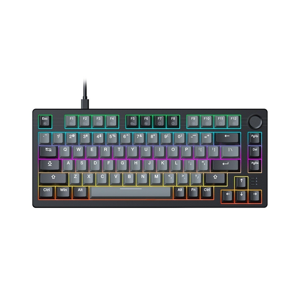 Bàn Phím Cơ Có Dây Gaming Dare-U EK75 Grey Black Dream Switch (keycap PBT) | Chính hãng | Bảo hành 24 tháng | BigBuy360 - bigbuy360.vn
