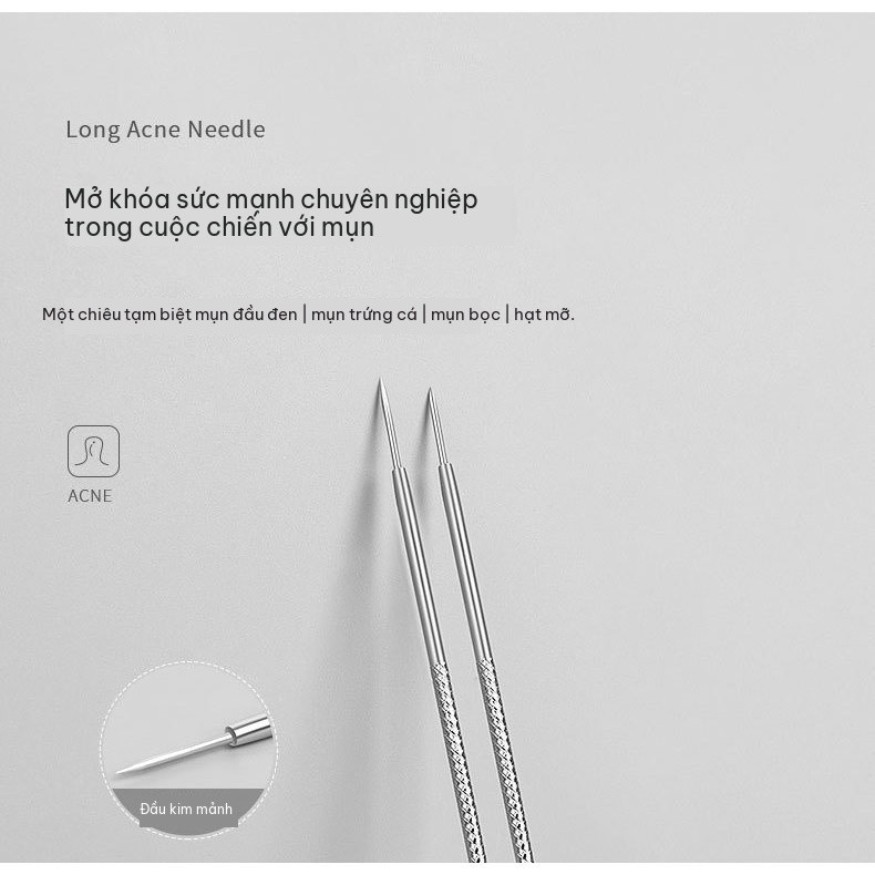 Cây Nặn Mụn Chuyên Dụng Lấy Mụn Đầu Đen Mụn Ẩn Chăm Sóc Da Mặt Cho Nam Nữ Tại Nhà