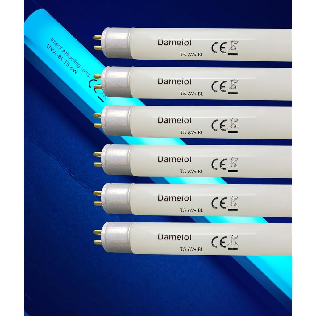 (6Pack) Bóng đèn thay thế 32050 F6T5 / BL, Chiều dài 9 '', Ống đèn huỳnh quang T5 6W, Thay thế tương